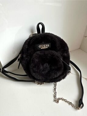 Guess faux-fur mini backpack